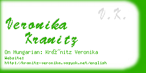 veronika kranitz business card